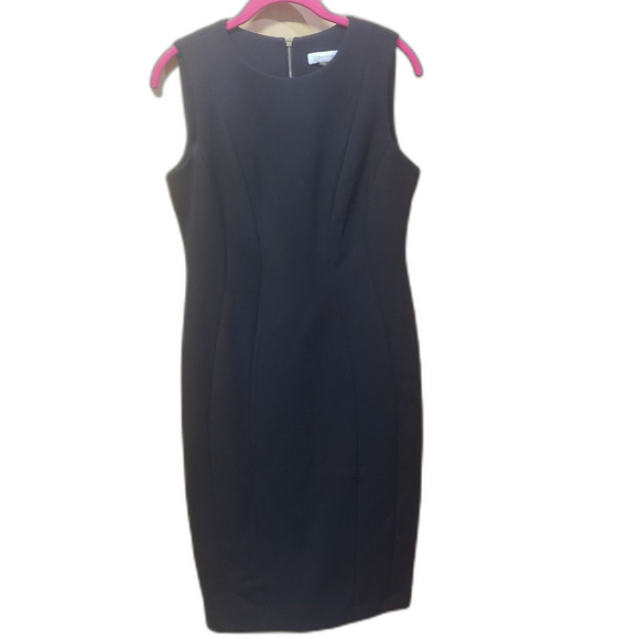 Calvin Klein Black Sleeveless Cocktail Dress Size 6 Excellent Condition! HHH - Picture 1 of 5